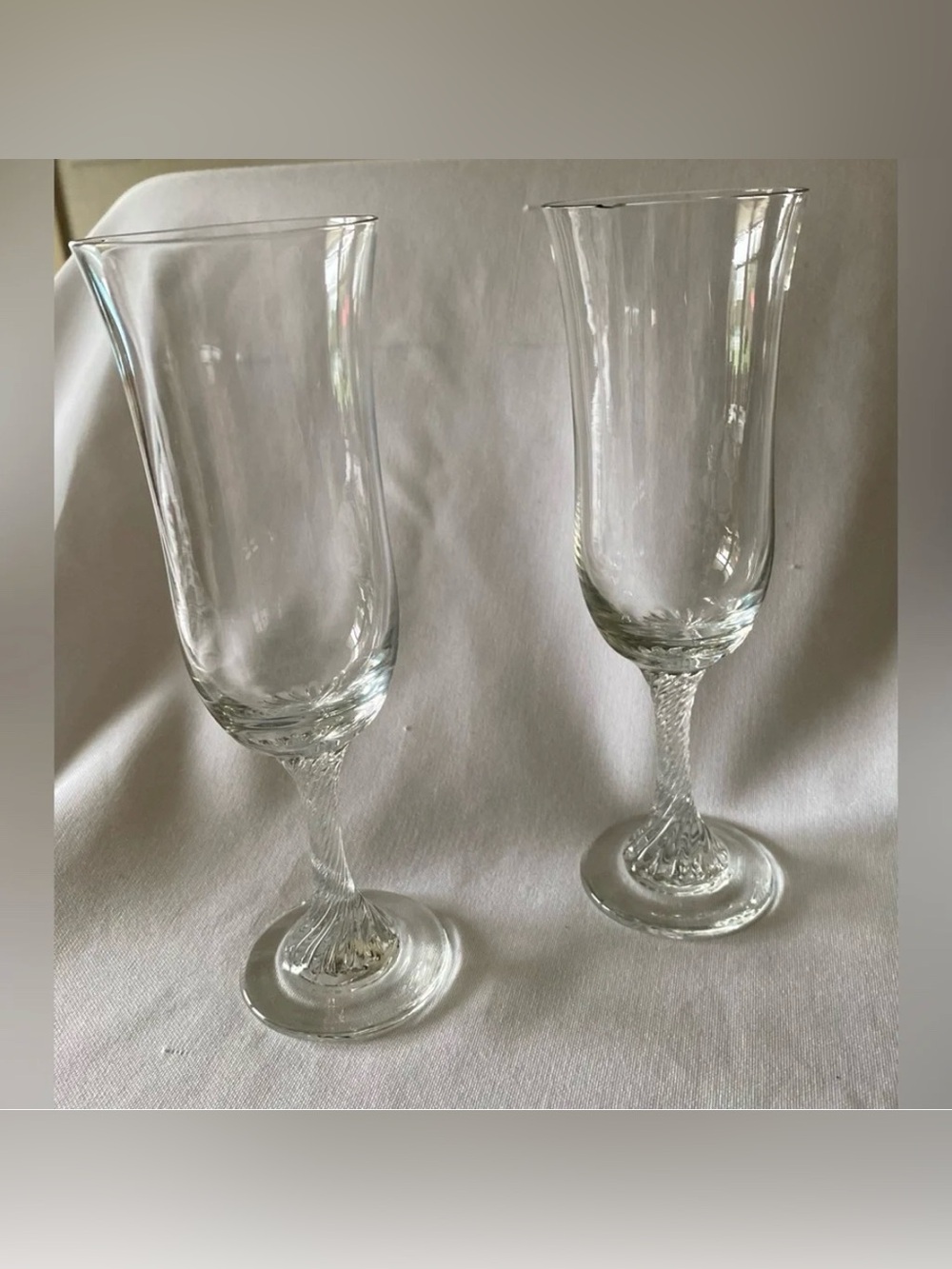 Chambord Liqueur Royale de France Elegant Crystal Champagne Glass Gorgeous Read